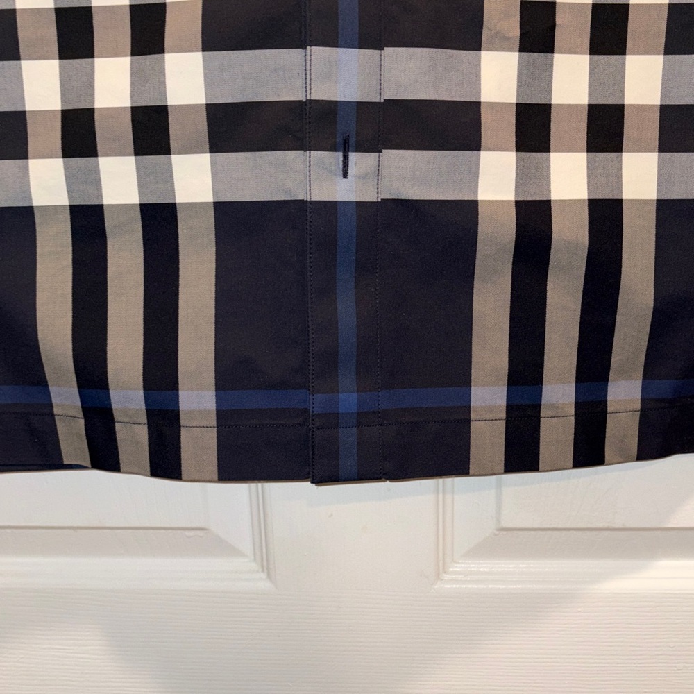 Burberry Men's Short-Sleeve Plaid Button-Up Shirt - Black & White - Picture 5 of 8